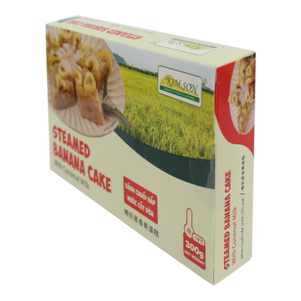 Kim Son Steamed Banana Cake With Coconut Milk 300g (Frozen) (Case 20)