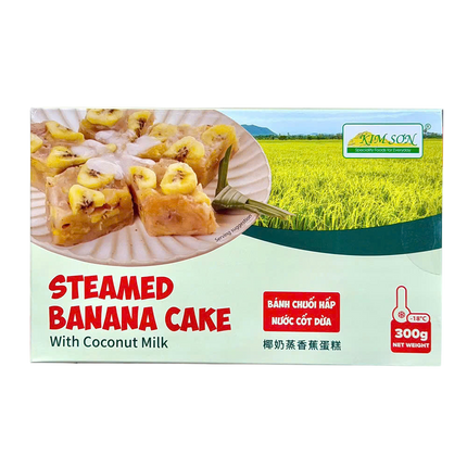 Kim Son Steamed Banana Cake With Coconut Milk 300g (Frozen) (Case 20)
