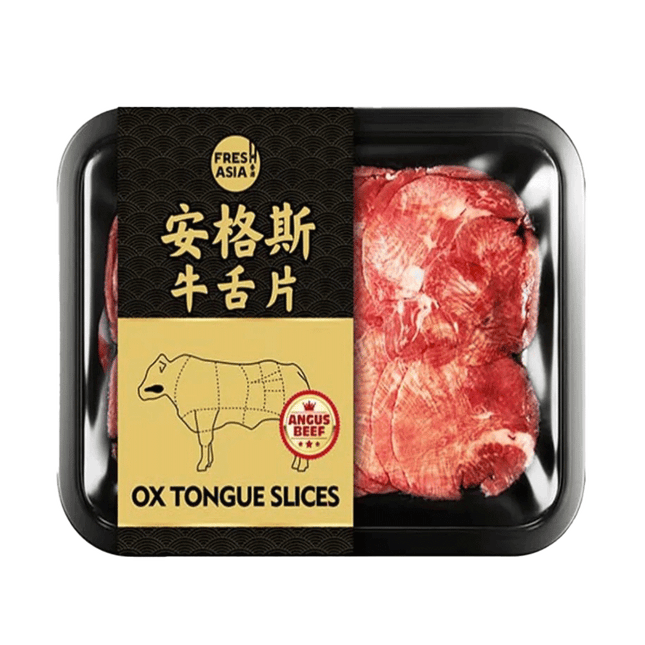 FRESHASIA Angus Ox Tongue Slices 200g (Case 20)