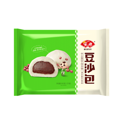 ANJOY Red Bean Bun 360g (Case 12)