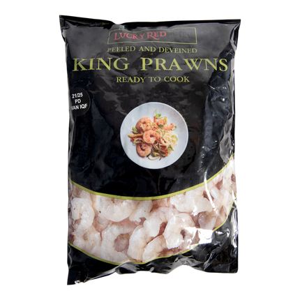 LUCKY RED IQF Raw P&D King Prawns 21/25 900gnet (Case 6)