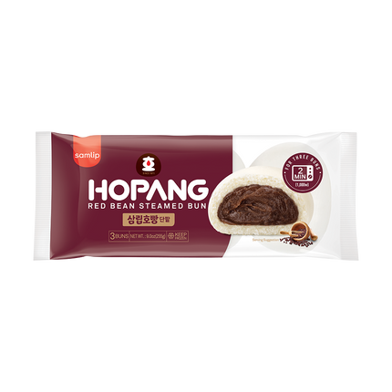 SAMLIP Hopang Red Bean Steamed Bun (3pcs) 255g (Case 18)