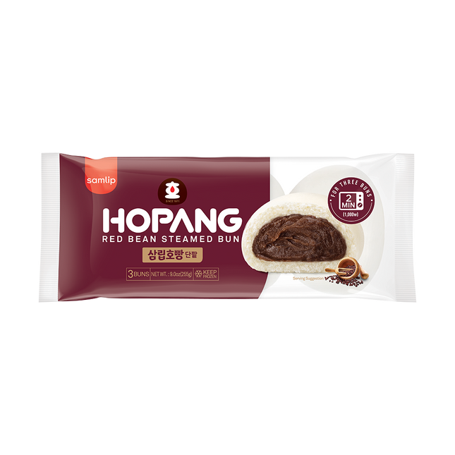 SAMLIP Hopang Red Bean Steamed Bun (3pcs) 255g (Case 18)