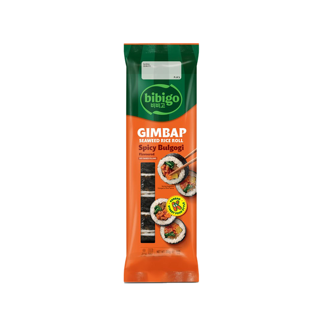 CJ BIBIGO Gimbap Seaweed Rice Roll Spicy Bulgogi 230g   (Case 30)