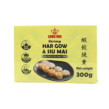 LONG HUI Shrimp Har Gow & Siu Mai 300g (Case 20)