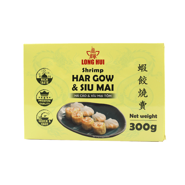 LONGHUI Shrimp Har Gow & Siu Mai 300g (Case 20)