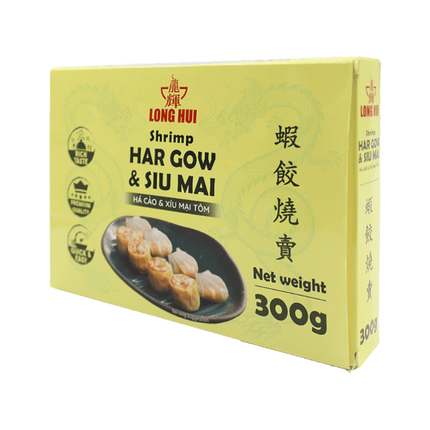 LONG HUI Shrimp Har Gow & Siu Mai 300g (Case 20)