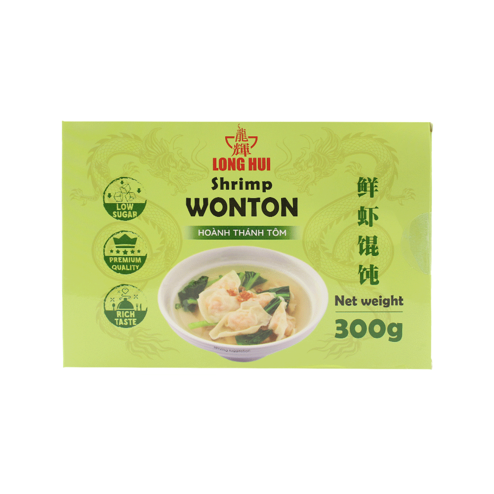 LONG HUI Shrimp Wonton 300g (Case 20)