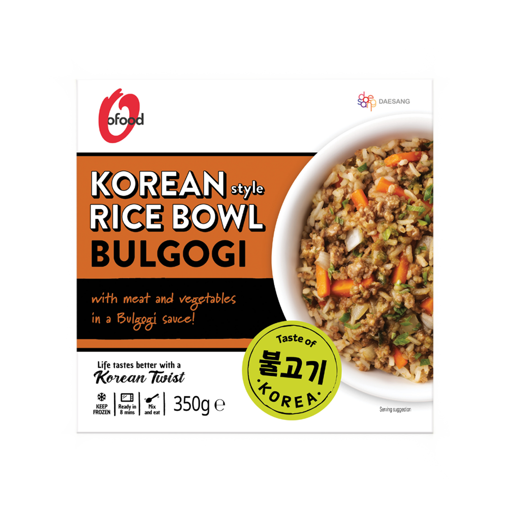 DS O'FOOD Korean Style Rice Bowl Bulgogi 350g (Case 6)