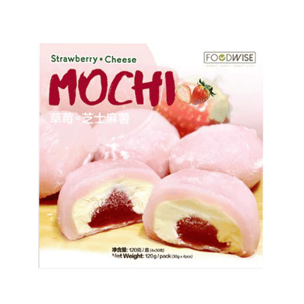 FOODWORTH Strawberry Cheese Mochi 120g (Case 24)