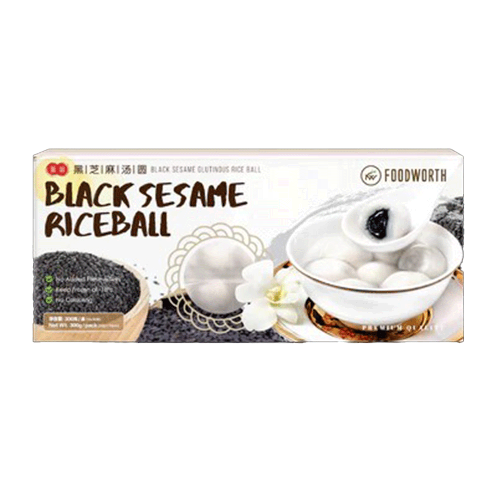 FOODWORTH Black Sesame Glutinous Ball 200g (Case 24)