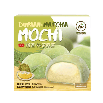 FOODWORTH Durian Matcha Mochi 120g (Case 24)