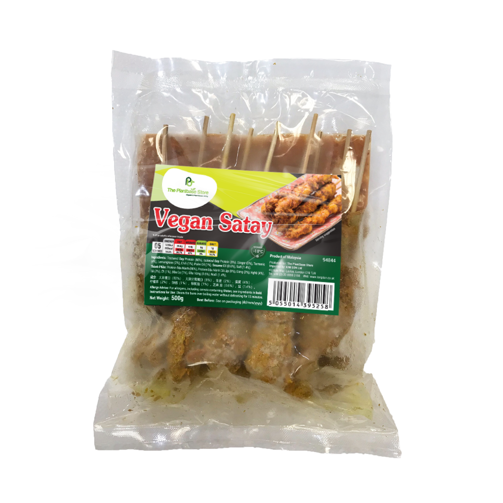 The Plantbase Store Vegan Satay 500G (Frozen) (Case 10)