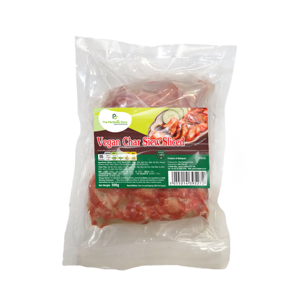 The Plantbase Store Vegan Char Siew Sliced 500G (Frozen) (Case 10)