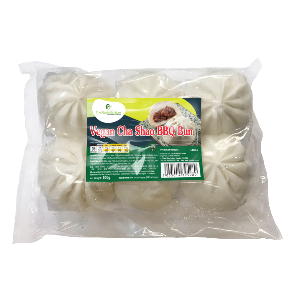 The Plantbase Store Vegan Cha Shao BBQ Bun 500g (Case 6)
