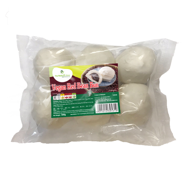 The Plantbase Store Vegan Red Bean Bun 500g (Case 6)