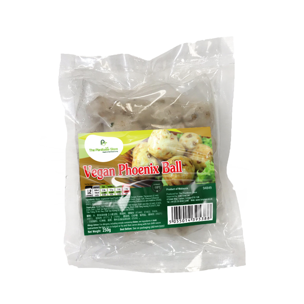 The Plantbase Store Vegan Phoenix Ball 250G (Frozen) (Case 20)