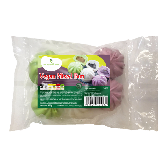 The Plantbase Store Vegan Mixed Bun 250g (Case 10)