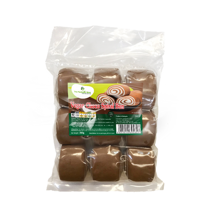 The Plantbase Store Vegan Choco Spiral Bun 250g (Case 10)