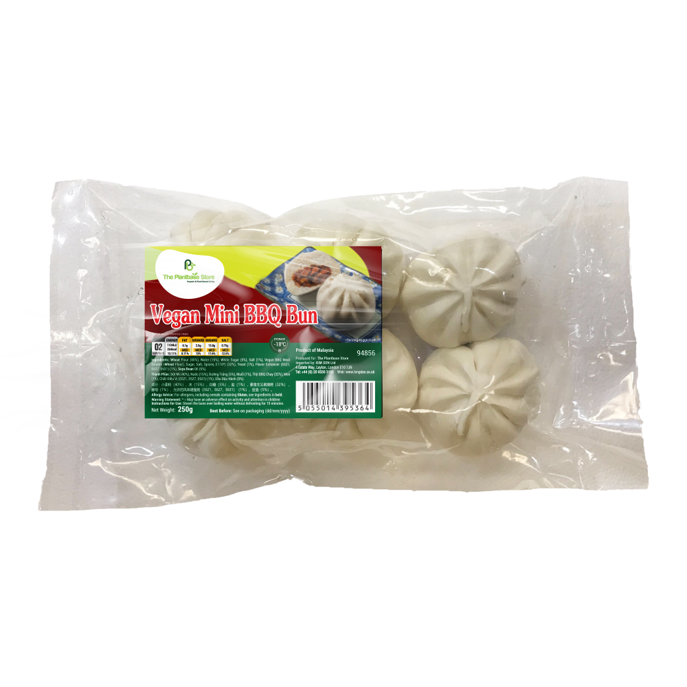 The Plantbase Store Vegan Mini BBQ Bun 250g (Case 10)