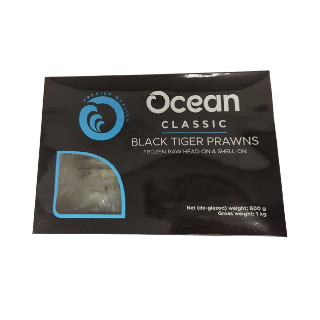 OCEAN CLASSIC Black Tiger HOSO 8/12 600g net (1kg Gr) (Case 10)