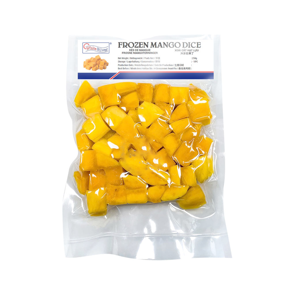 White River Frozen Mango Dice 250G (Case 20)