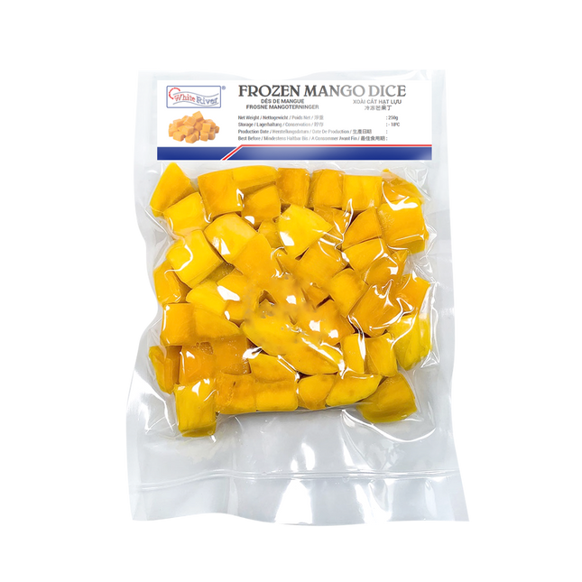 White River Frozen Mango Dice 250G (Case 20)