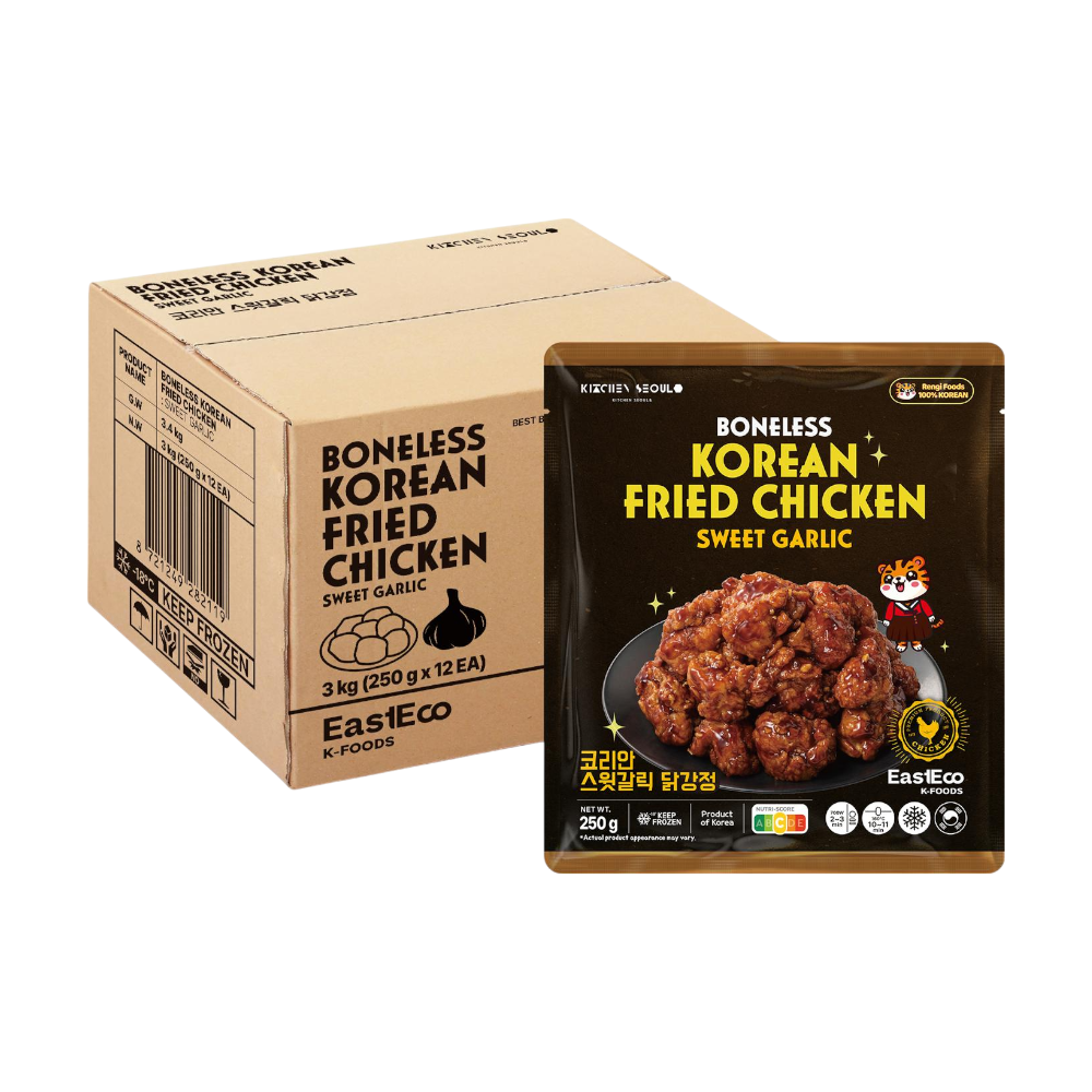 KITCHEN SEOUL Korean Boneless Fried Chicken Sweet Garlic 250g (Case 12)