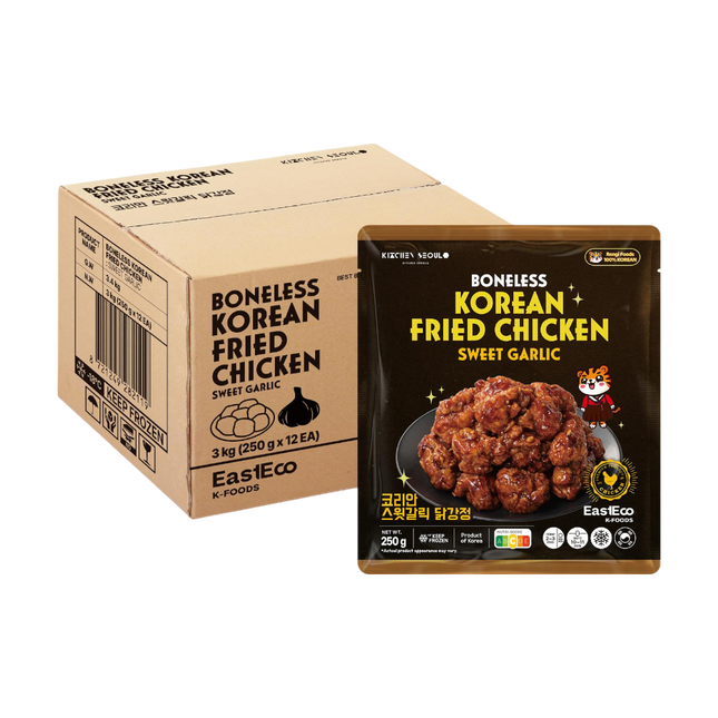 KITCHEN SEOUL Korean Boneless Fried Chicken Sweet Garlic 250g (Case 12)