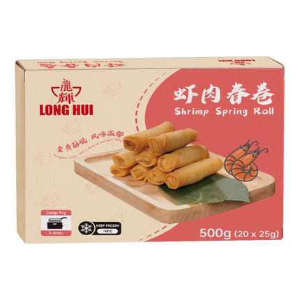 LONG HUI Shrimp Spring Roll 500g (Frozen) (Case 20)