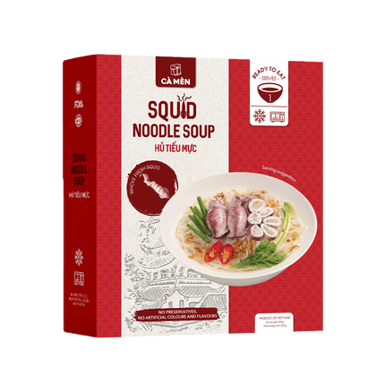 CA MEN Squid Noodle Soup 605G (Case 20)
