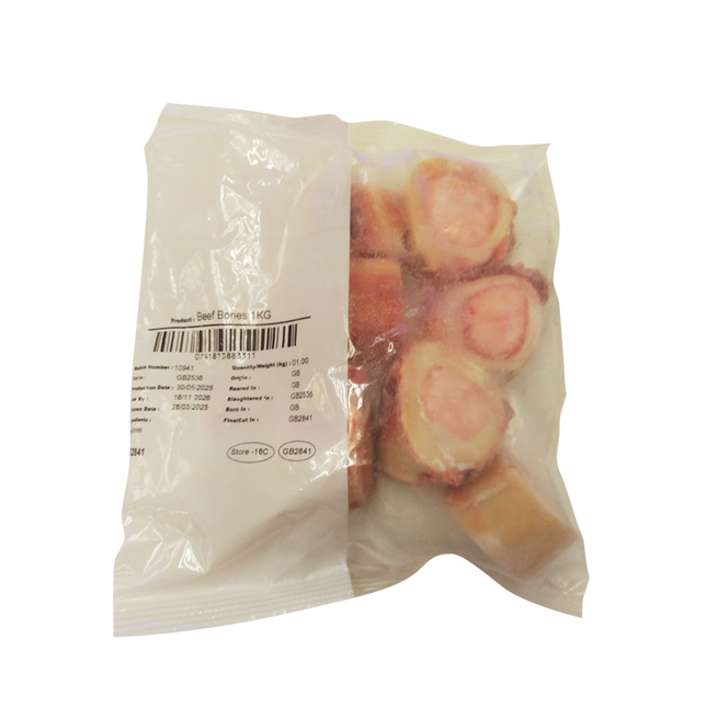 ASKO Beef Marrow Bones 1kg (Case 15)
