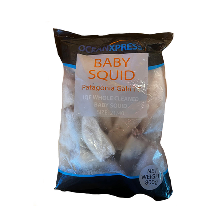 OCEAN XPRESS Baby Squid 21/40 1kg (800gnet) (Case 10)