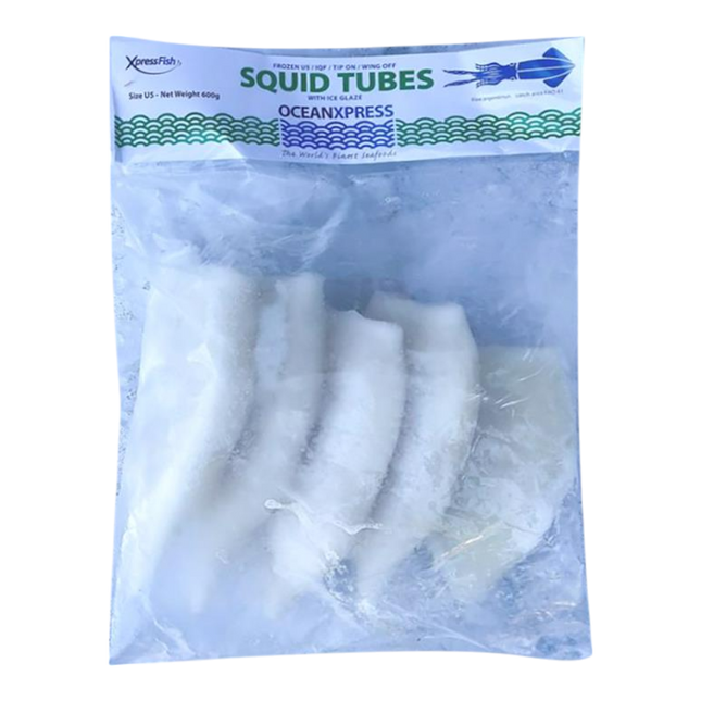 XPRESS FISH Squid Tubes U5 1kg (700gnet) (Case 10)
