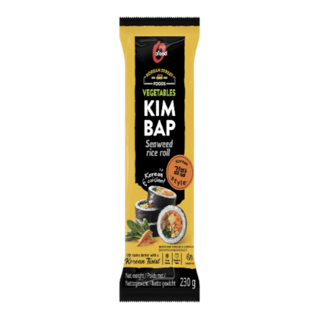 DS O'FOOD Vegetable Kimbap 230g (Frozen)
