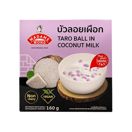 MADAME WONG Taro Ball in Coconut Milk 160g (Case 12)