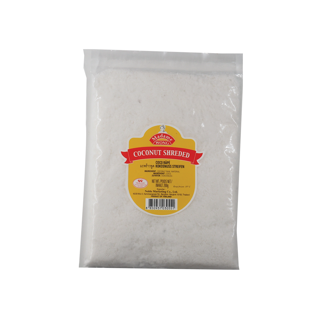 MADAME WONG Frozen Coconut Shredded 200g (Case 50)