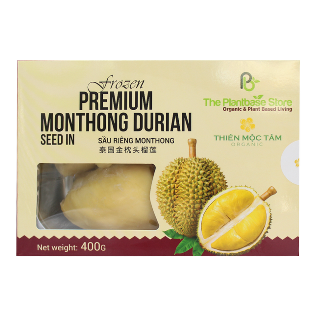 THE PLANTBASE STORE Frozen Premium Monthong Durian Seed In 400G (Frozen) (Case 12)