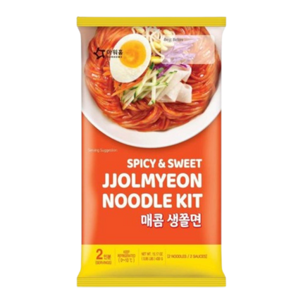 OURHOME SWEET & SPICY COLD CHEWY NOODLES JJOLMYEON 430g (Frozen) (Case 8)