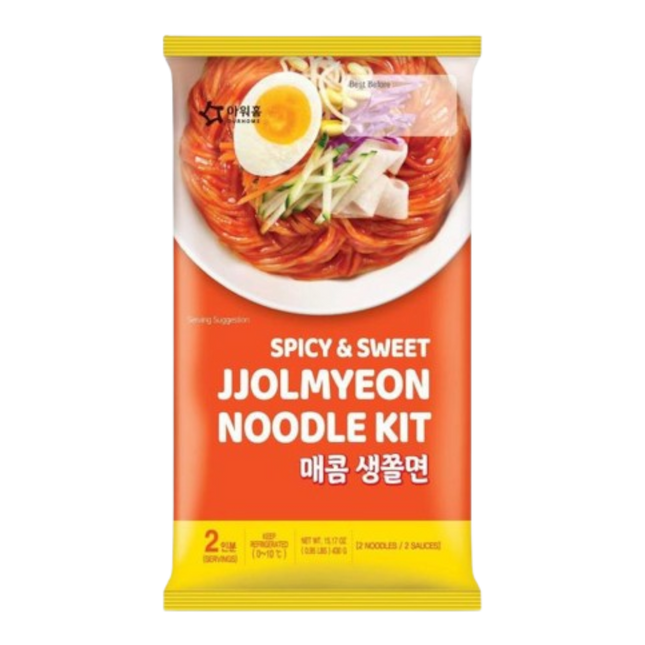 OURHOME SWEET & SPICY COLD CHEWY NOODLES JJOLMYEON 430g (Frozen) (Case 8)