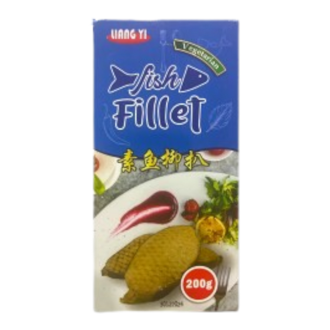 Liang Yi Vegetarian Fish Fillet 200G (Frozen) (Case 12)