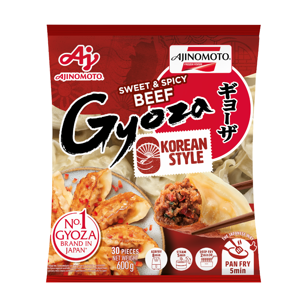 AJINOMOTO Korean Style Sweet & Spicy Beef Gyoza 600g (Case 10)