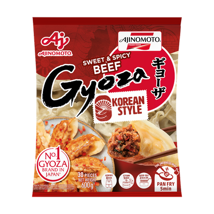 AJINOMOTO Korean Style Sweet & Spicy Beef Gyoza 600g (Case 10)