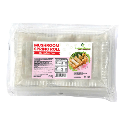 The Plantbase Store Mushroom Spring Roll 350g (Frozen) (Case 20)