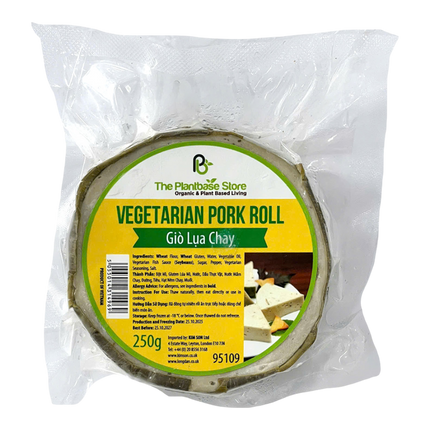 The Plantbase Store Vegetarian Pork Roll 250g (Frozen) (Case 20)