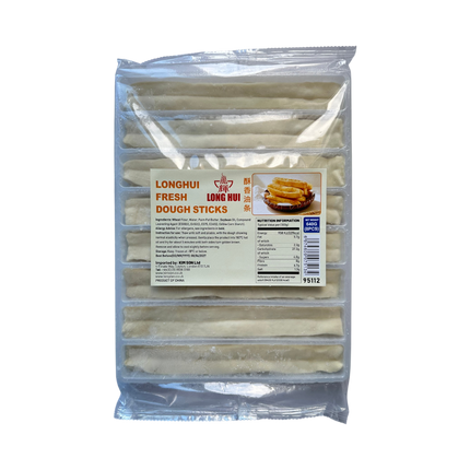 LONG HUI Frozen Fresh Dough Sticks 640g (8pcs) (Frozen) (Case 16)