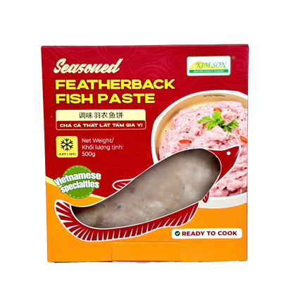 KIM SON Seasoned Featherback Fish Paste 500G (Frozen) (Case 20)