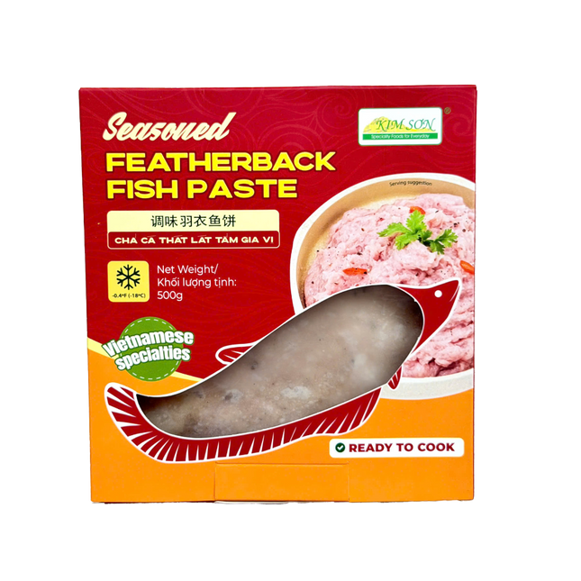 KIM SON Seasoned Featherback Fish Paste 500G (Frozen) (Case 20)