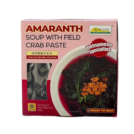KIM SON Amaranth Soup With Field Crab Paste 300G (Frozen) (Case 24)