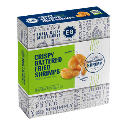 EB Crispy Battered Fried Shrimps 300g (Frozen) (Case 9)